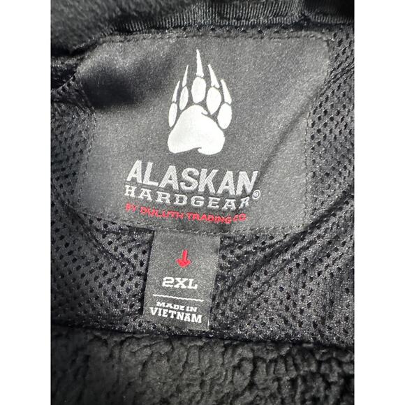 Alaskan Hardgear Duluth Bear Hide Fleece Jacket Mens L Full Zip black and gray - Picture 4 of 7